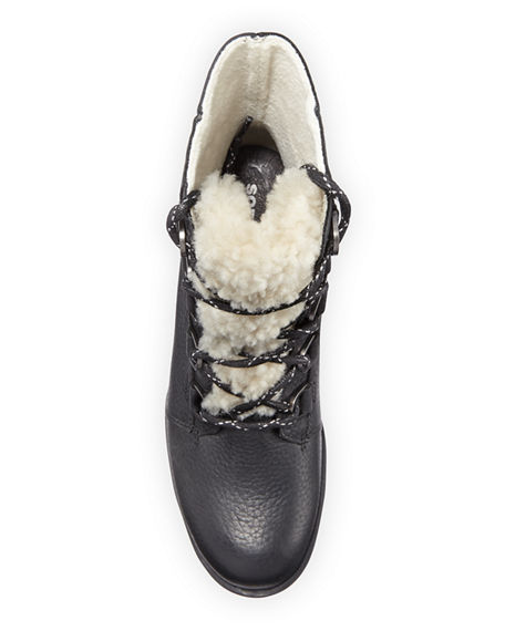 sorel phoenix lace shearling boot