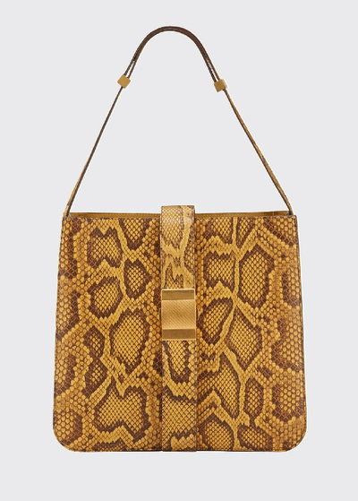 Shop Bottega Veneta Marie Python Shoulder Bag