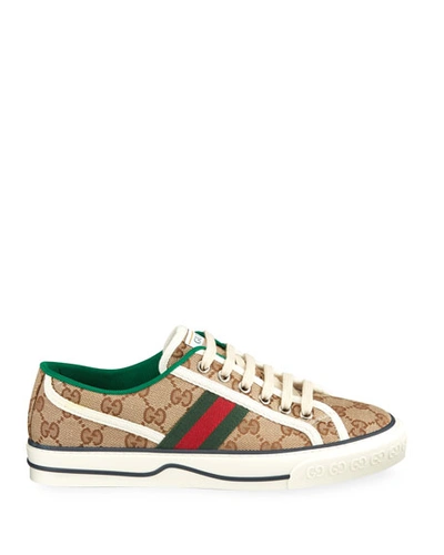 Shop Gucci Tennis 1977 Sneakers In Beige