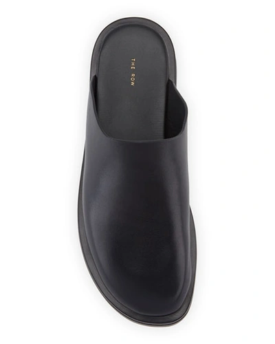 Shop The Row Sabot Smooth Calfskin Mules In Black