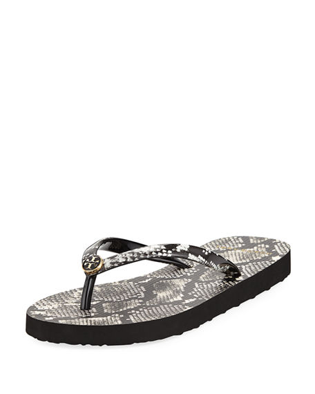 tory burch white flip flops
