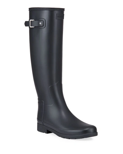 Shop Hunter Original Refined Tall Matte Rain Boots In Black