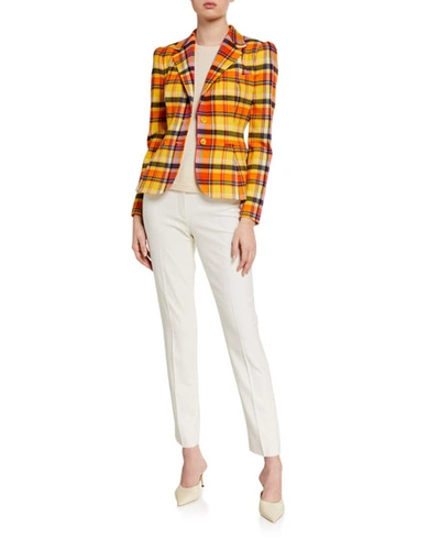 Shop Ralph Lauren Simone Wool Pants In White