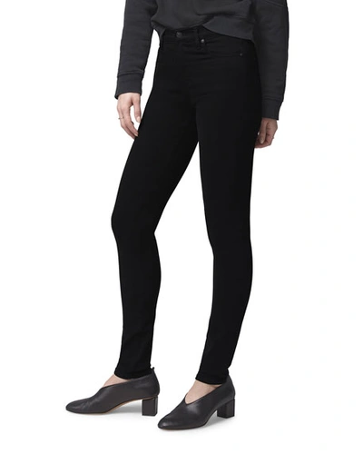 Shop Citizens Of Humanity Rocket High-rise Skinny Jeans In Plush Black