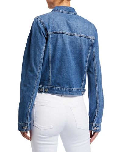 Shop Paige Vivienne Relaxed Denim Jacket In Sunday