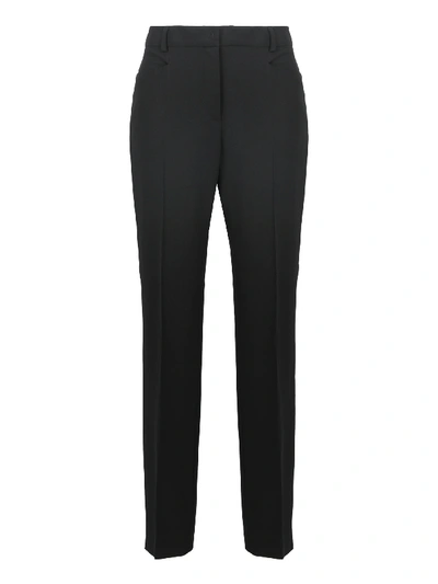 Shop Alberta Ferretti Women's Trousers -  - In Black Synthetic Fibers