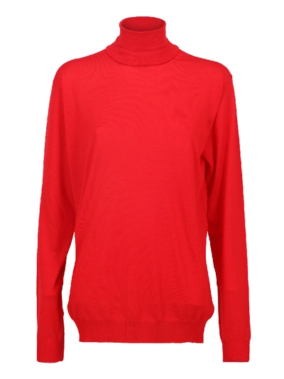 Shop Prada Women's Knitwear & Sweatshirts -  - In Red Wool