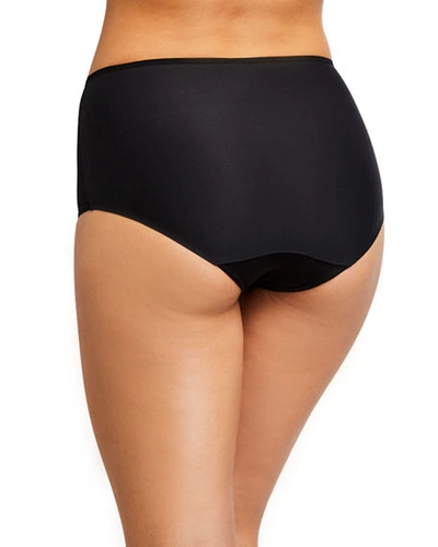 Shop Chantelle Prime Control High-rise Briefs In Black