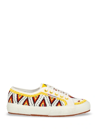 Alanui X Superga Embroidered Sneakers In Multicoloured | ModeSens