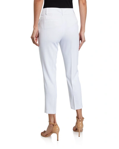 Shop Alice And Olivia Stacey Slim Trousers In White