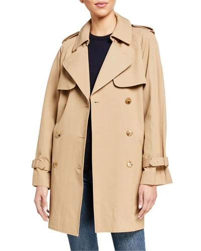 Shop Co Short Trench At In Beige