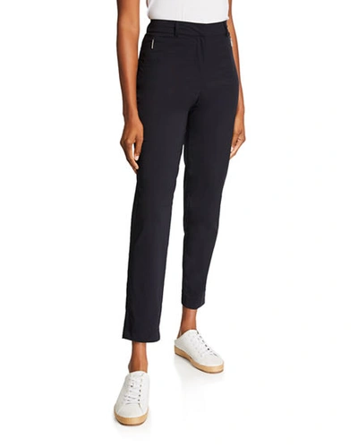 Shop Anatomie Thea Ankle Pants With Zipper Side Pockets In Black