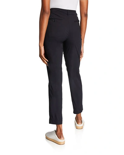 Shop Anatomie Thea Ankle Pants With Zipper Side Pockets In Black