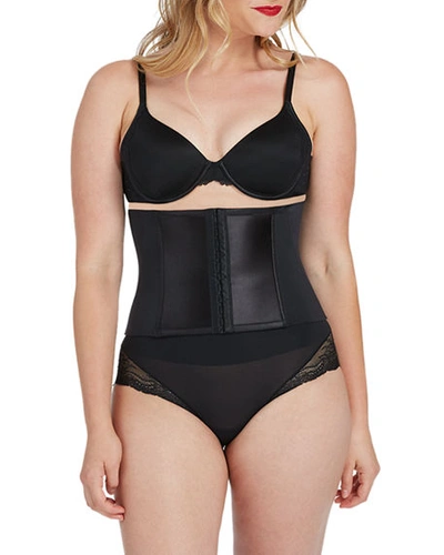 Shop Spanx Under Sculpture Waist-cincher Shaper Corset In Very Black