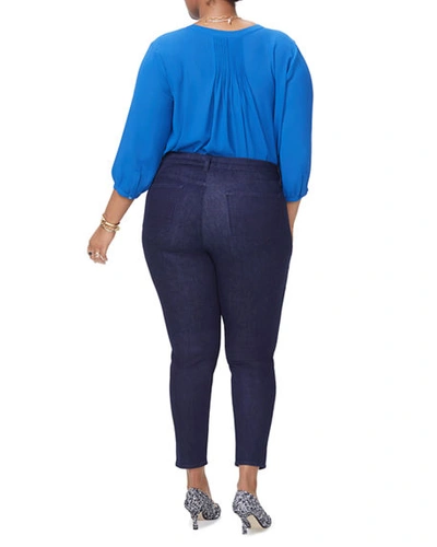 Shop Nydj Plus Plus Size Ami Skinny Ankle Jeans In Rinse