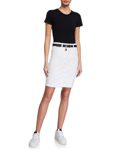 Shop Jen7 By 7 For All Mankind Pencil Skirt In White