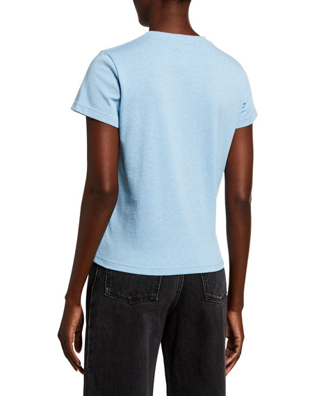 blue balenciaga tee