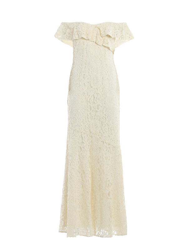 ralph lauren white lace dress