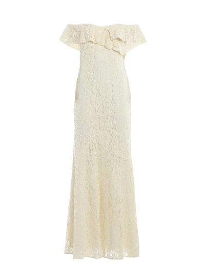 Shop Polo Ralph Lauren Lace Dress In White