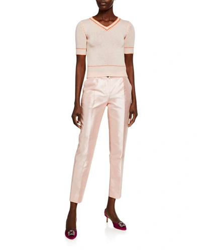 Shop Dolce & Gabbana Kate Trouser Pants In Pink