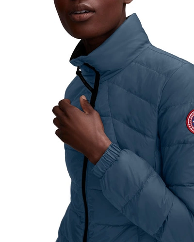 Shop Canada Goose Abbott Packable Puffer Jacket In Blue