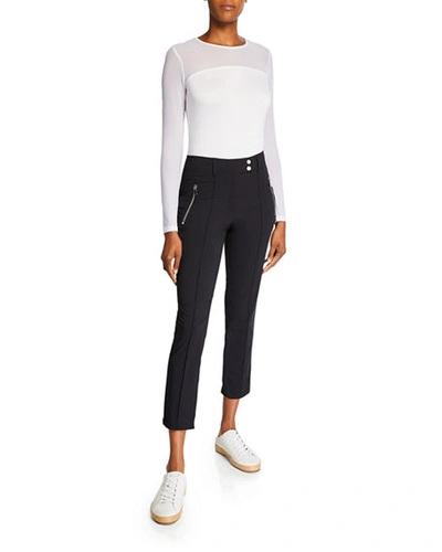 Shop Anatomie Peggy Cropped Pants In Black