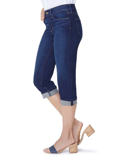 Shop Nydj Petite Marilyn Straight Crop Jeans In Bezel