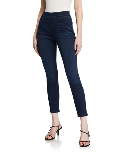 Shop Jen7 By 7 For All Mankind Comfort Skinny Pull-on Jeans In Classic Midnight