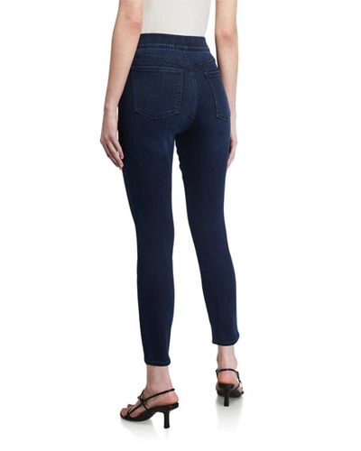 Shop Jen7 By 7 For All Mankind Comfort Skinny Pull-on Jeans In Classic Midnight