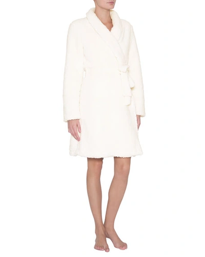 Shop Eberjey Alpine Chic Sherpa Robe In Ivory