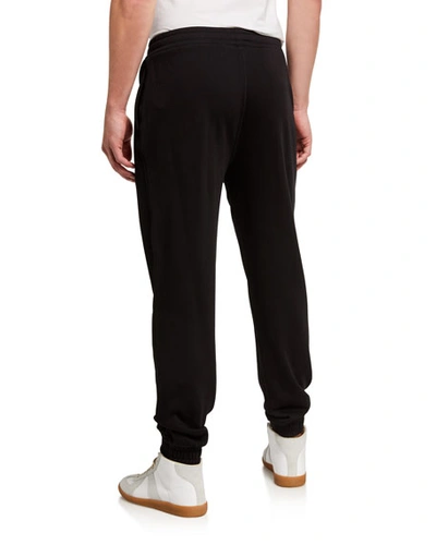 Shop Burberry Men's Tb-logo Sweatpants In Black