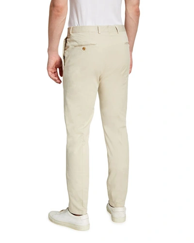 Shop Ralph Lauren Men's Eaton Classic Tapered Chino Pants In Beige
