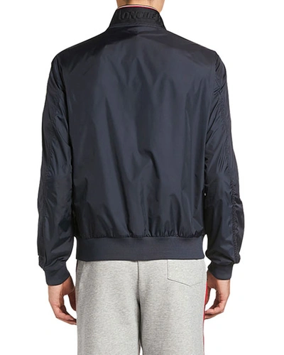 Shop Moncler Men's Reppe Zip-front Jacket In Black