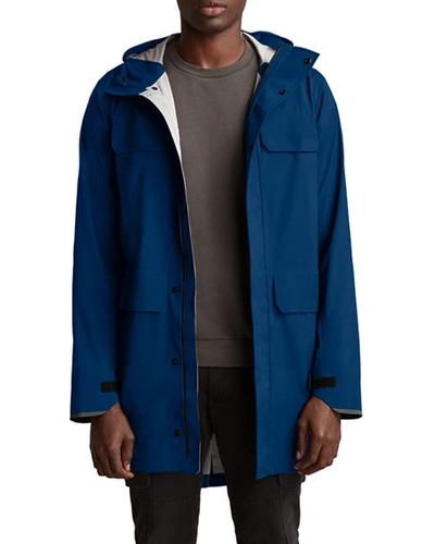 Shop Canada Goose Men's Seawolf Hooded Jacket W/ Waterproof Coating In Northern Night