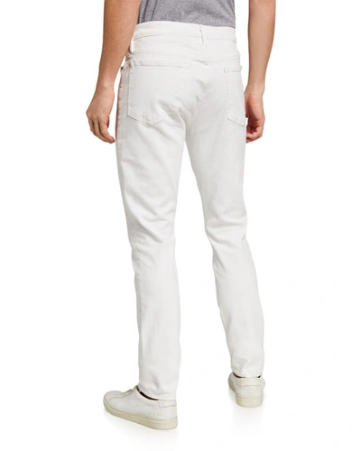 Shop Frame Men's L'homme Skinny-fit Jeans In Blanc