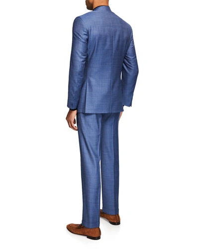 Shop Canali Men's Super 130s Wool Two-piece Suit In Blue