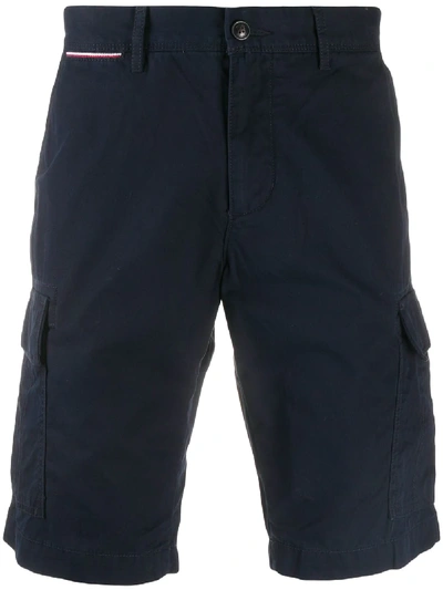 Shop Tommy Hilfiger Knee Length Chino Shorts In Blue