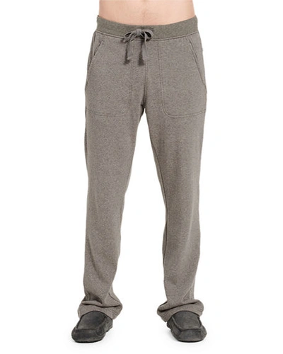 Shop Ugg Men's Gifford Fleece-lined Lounge Pants In Gray