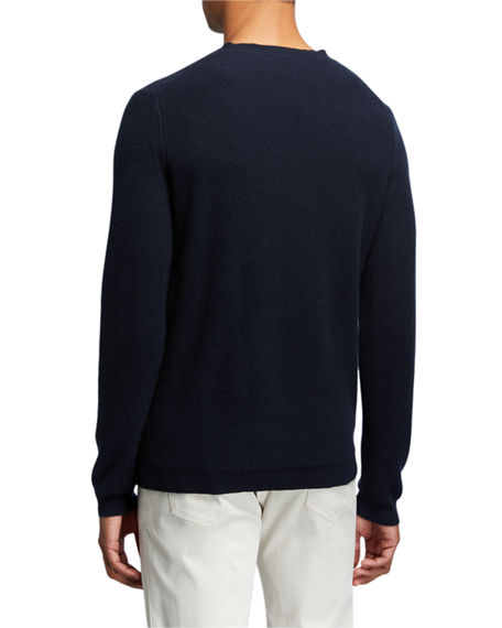 Theory Men's Medin Solid Cashmere Crewneck Sweater In Eclipse | ModeSens