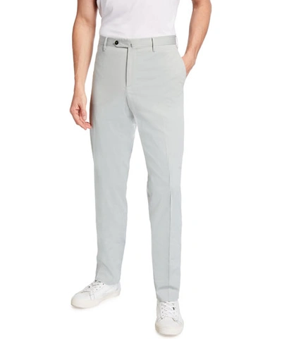 Shop Pt Torino Men's Solid Satin Chino Pants In Gray