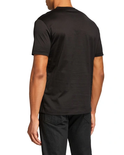Shop Versace Men's Beaded Medusa T-shirt In Black