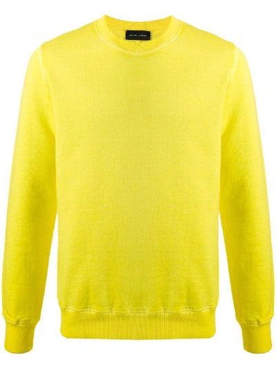 Shop Roberto Collina Crew Neck Sweatshirt In Yellow