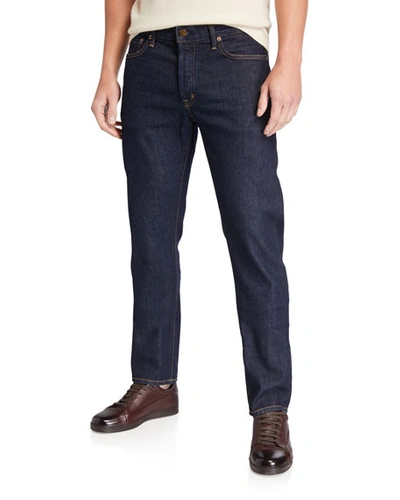Shop Tom Ford Men's Straight-fit Dark-wash Jeans In Blue