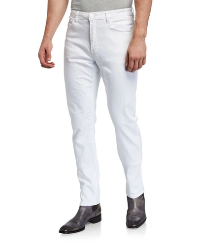 Shop Monfrere Men's Straight-fit Jeans In Blanc