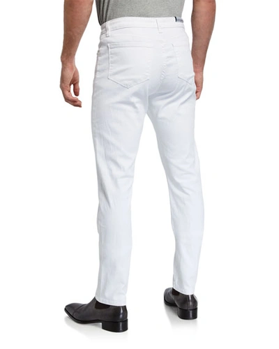 Shop Monfrere Men's Straight-fit Jeans In Blanc