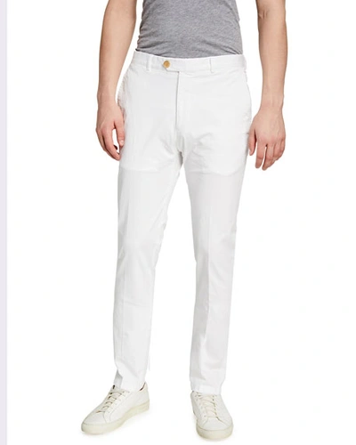 Shop Ralph Lauren Men's Eaton Classic Tapered Chino Pants In White