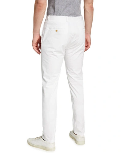 Shop Ralph Lauren Men's Eaton Classic Tapered Chino Pants In White