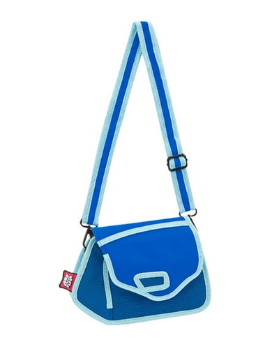 Shop Jump From Paper Kid's Clicky Shoulder Bag In Aqua Sky Blue