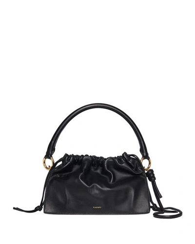 Shop Yuzefi Bom Leather Crossbody Bag In Black