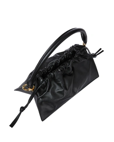 Shop Yuzefi Bom Leather Crossbody Bag In Black